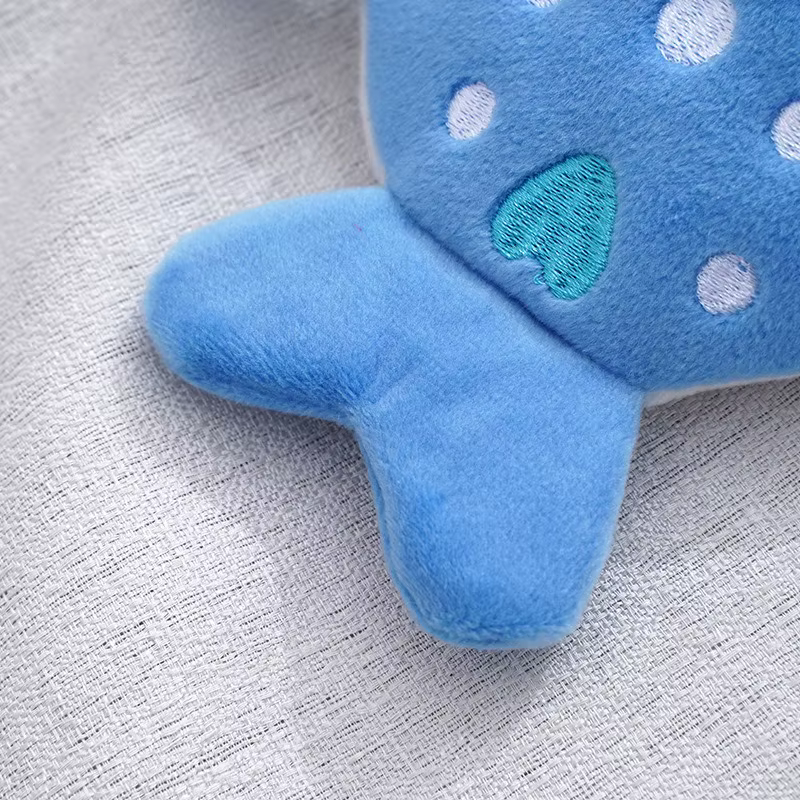Nouveau porte-monnaie en peluche requin de dessin animé