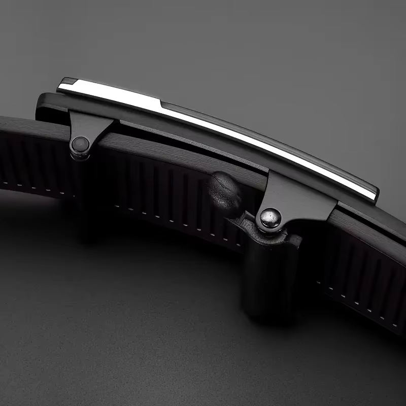 Ceinture polyvalente pour homme en cuir PU avec boucle automatique