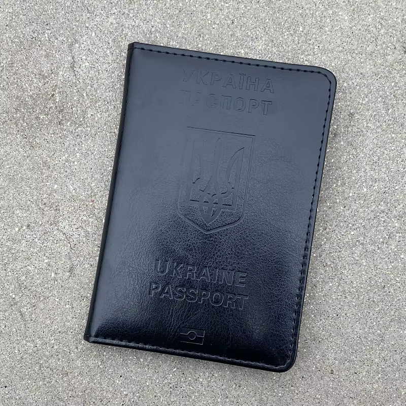 Porte-passeport en cuir PU pour hommes