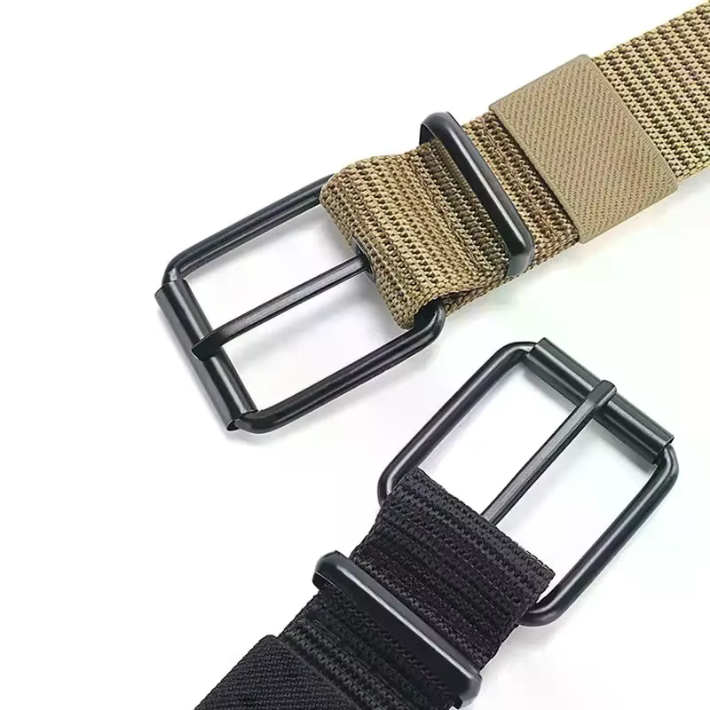 Ceinture pour hommes toile poreuse boucle ardillon