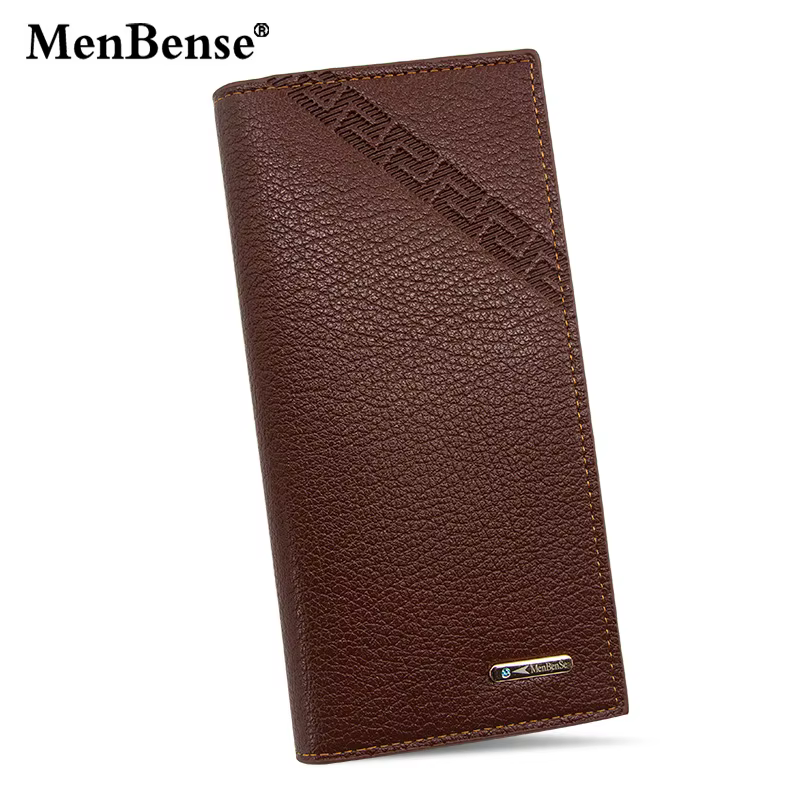 Portefeuille pour hommes longue mode plusieurs fentes pour cartes