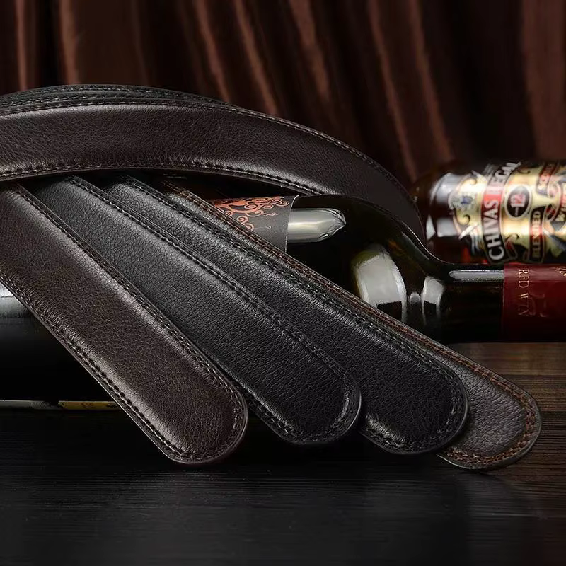 Ceinture d'affaires unisexe en PU pour hommes et femmes