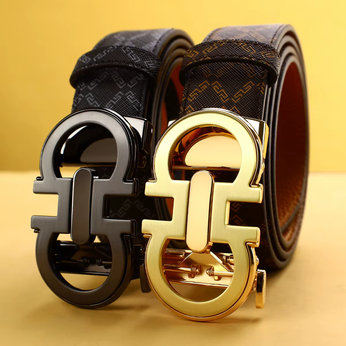 Ceinture pour hommes avec boucle automatique en alliage pour jeans