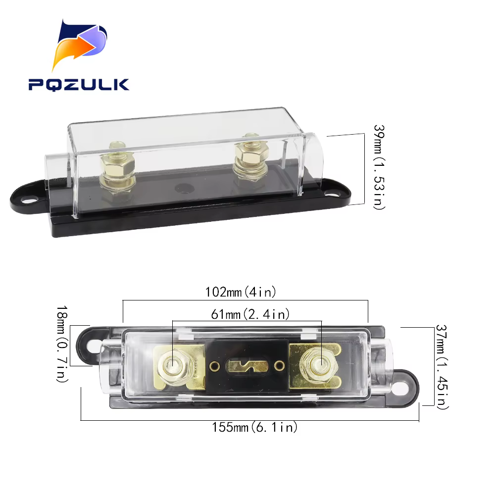 ANL porte-fusible fusible boulonné porte-fusibles automobiles lien Fusible avec fusible 40A 60A 80A 100A 200A 250A 300A fusibles AMP