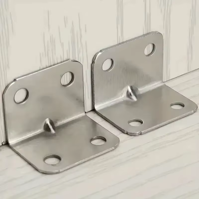 Plaque d'angle en fer, support d'angle à 90 degrés, connecteur fixe pour table, chaise, armoire, penderie