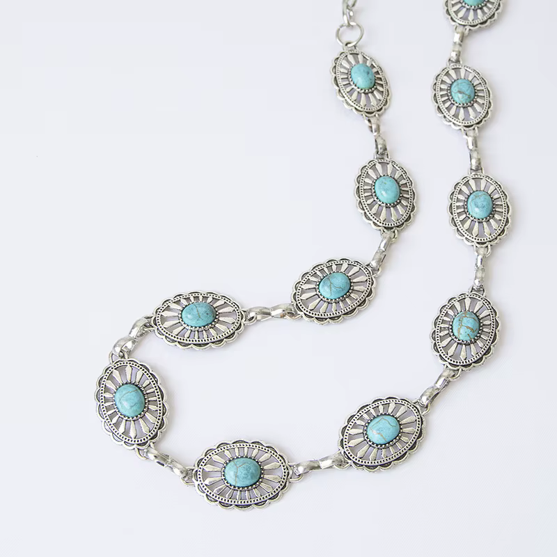 Ceinture à chaîne Turquoise pour femmes