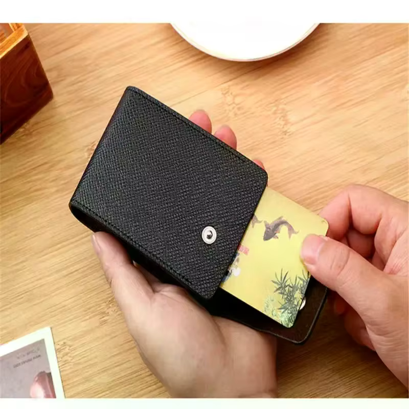 Porte-cartes en cuir PU pour hommes et femmes