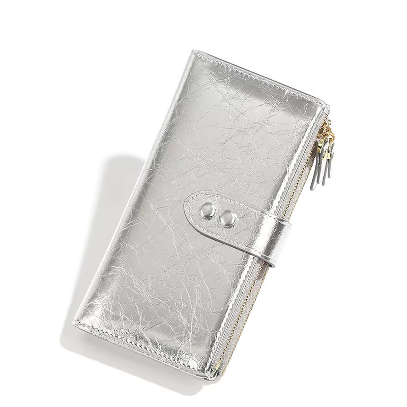 Long porte-carte femmes portefeuille 2025 nouveau sac à main en cuir PU à la mode dames porte-monnaie