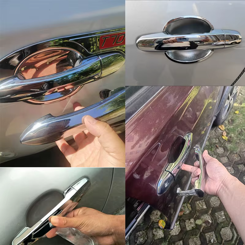 Couvercle de poignée de porte chromé anti-rayures, accessoires de voiture pour citroën C Elysee Peugeot 301 IKCO Tara 2013 ~ 2023