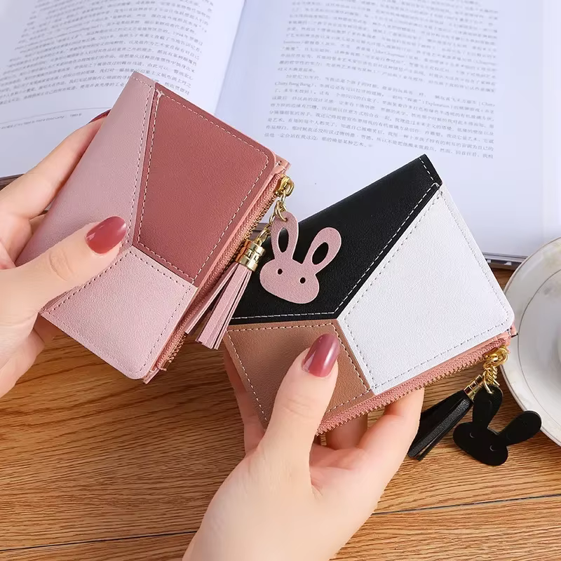 Portefeuille pour femme en cuir PU