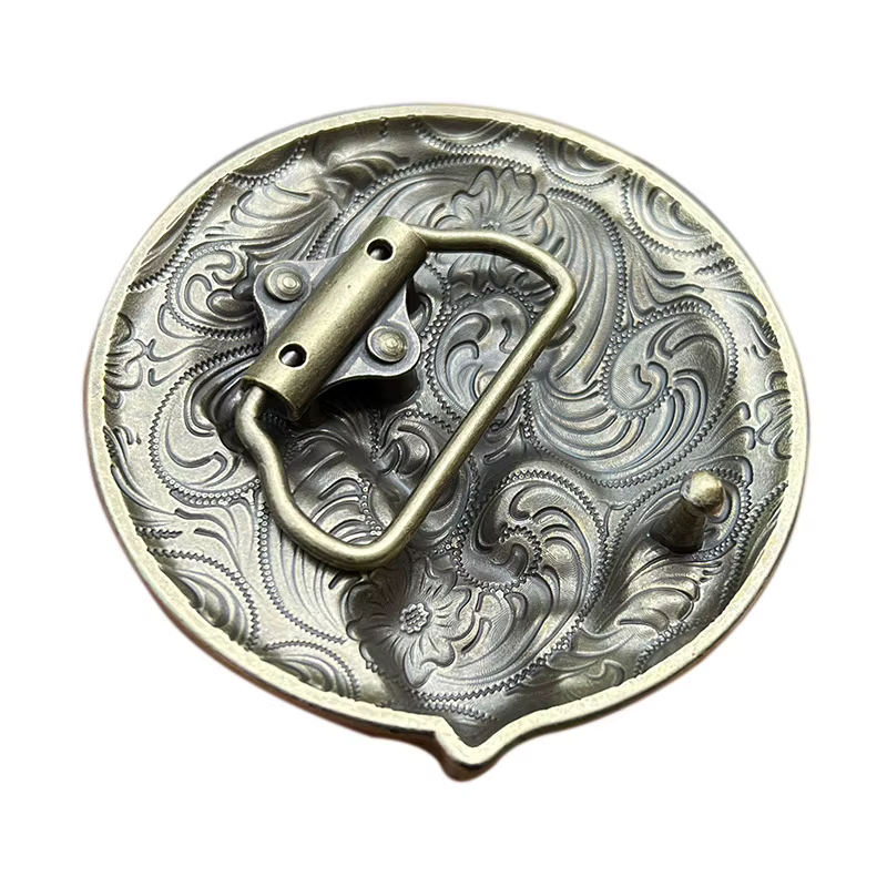 Boucle de ceinture en alliage de zinc avec motif de crâne européen et américain