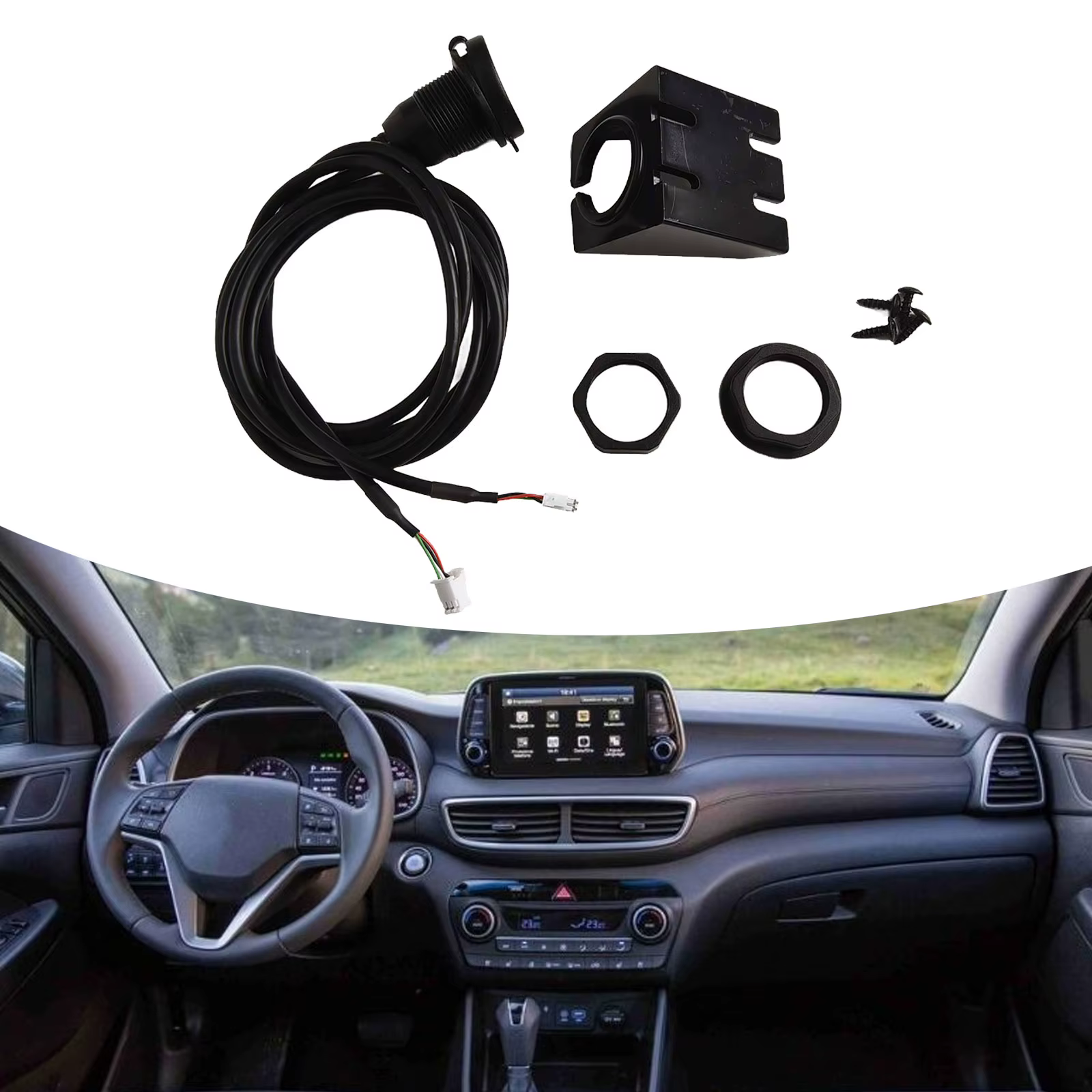 Lecteur multimédia d'autoradio, prise USB pour tableau de bord de voiture, pour la plupart des voitures, montage sur tableau de bord à 4/6 broches, Interface de panneau à double Port USB