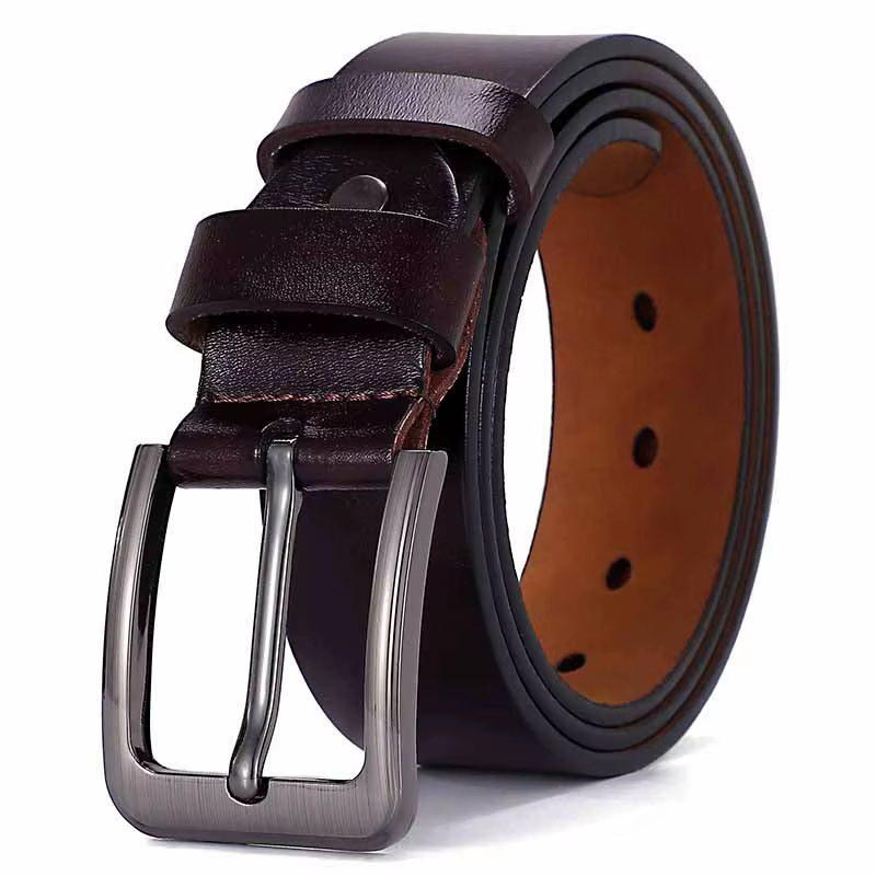 Ceinture en cuir véritable pour hommes et femmes