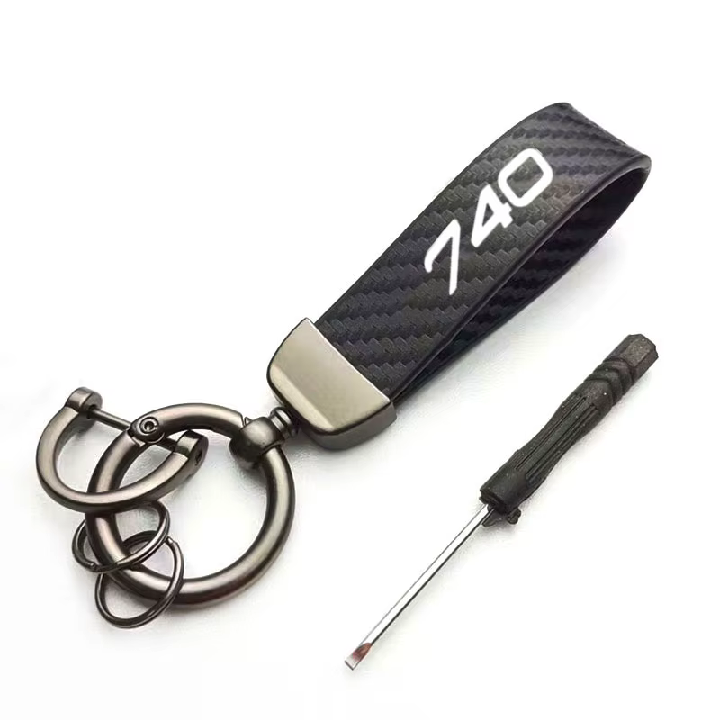 Porte-clés de luxe en daim pour voiture