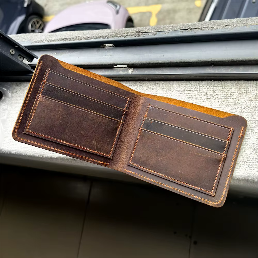 Portefeuille homme en cuir véritable