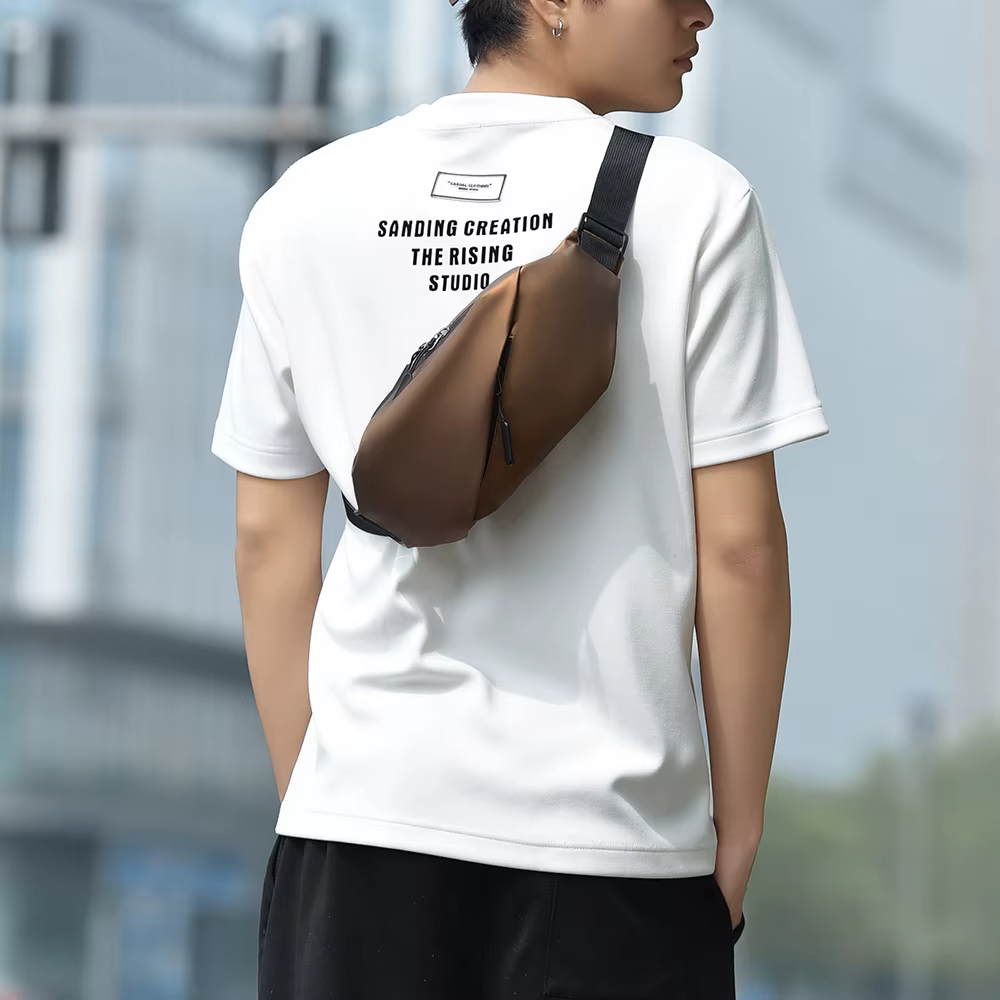 Nouveau sac à bandoulière pour hommes mode Simple grande capacité multi-fonction sac de poitrine