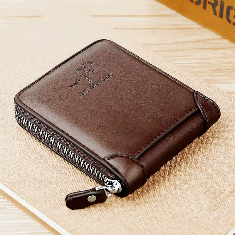 Portefeuille en cuir pour hommes de luxe Porte-monnaie pour hommes