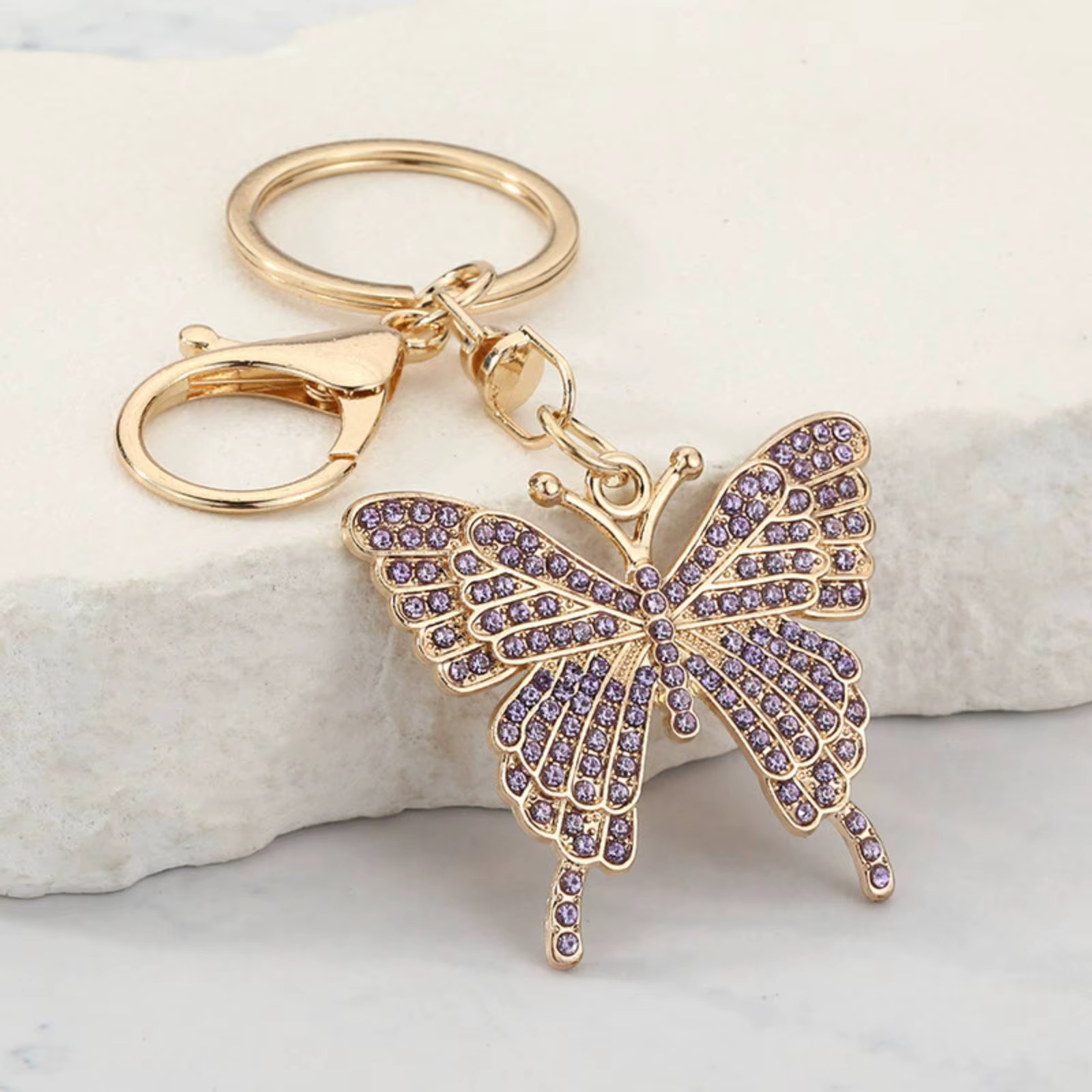 Porte-clés en forme de papillon pour femmes, accessoires pour sac à dos