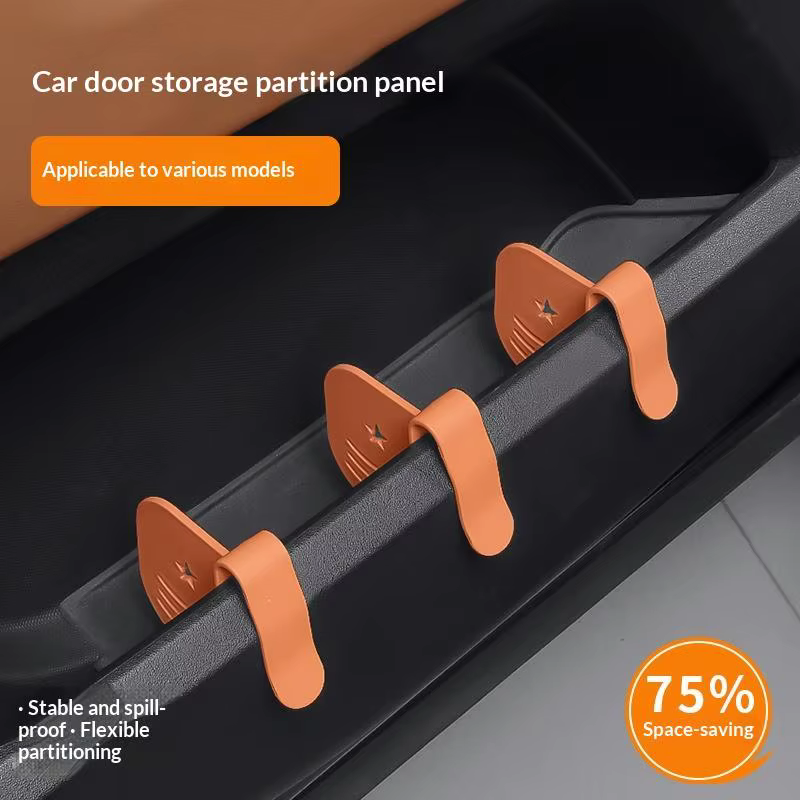 1/2 pièces Panneau de séparation universel pour fente de porte de voiture, organisateur de rangement pour compartiment latéral de voiture, accessoires automobiles