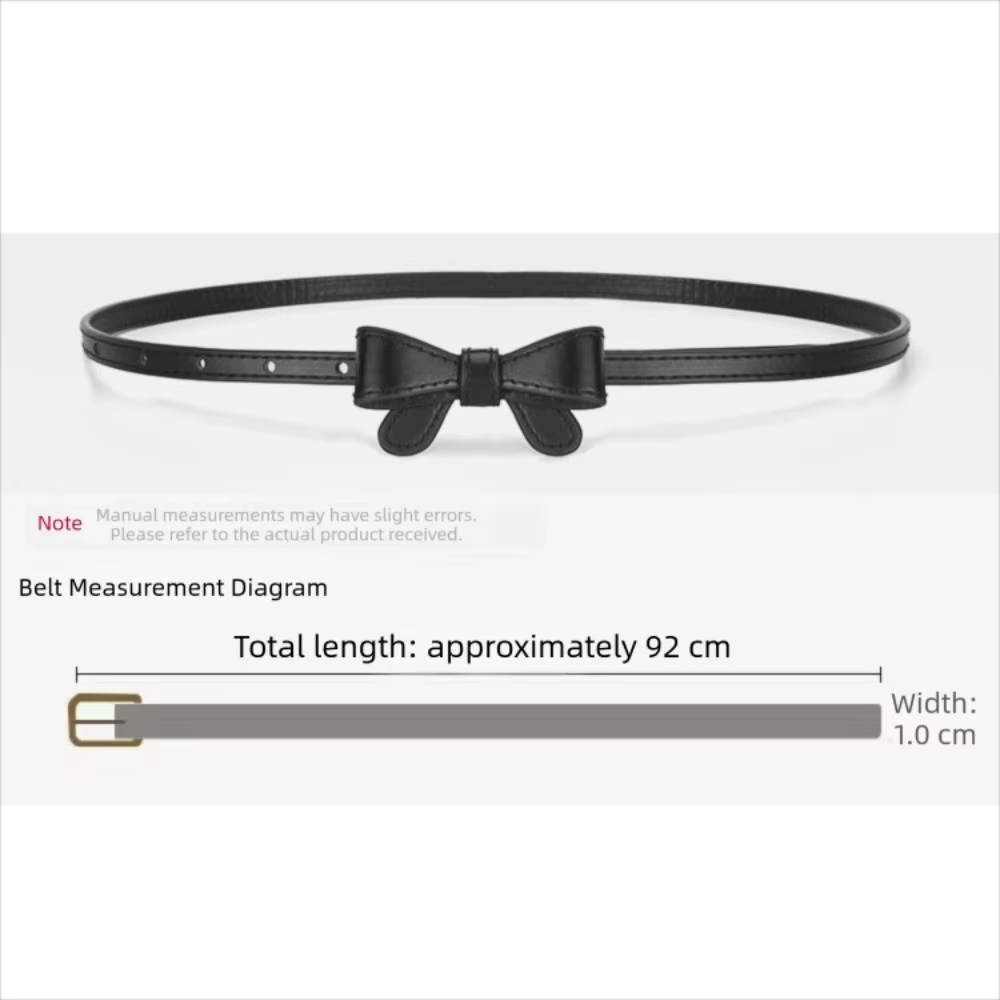 Ceinture en cuir à nœud papillon