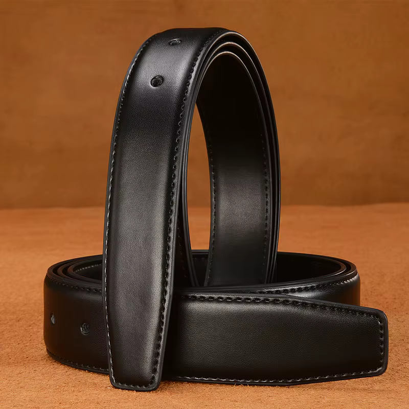 3.8 cm 3.5 cm 3.2 cm 3.0 cm 2.8 cm 2.4 cm ceinture en cuir véritable sans boucle
