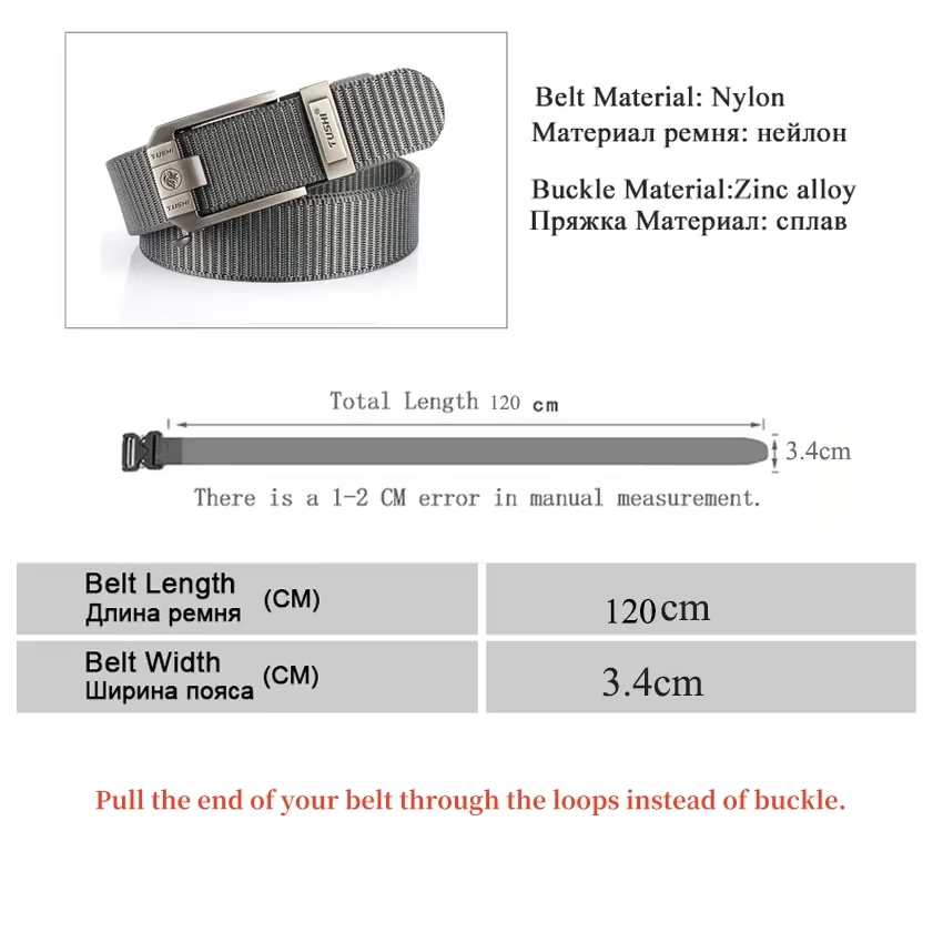 Ceinture de structure automatique en métal pour hommes