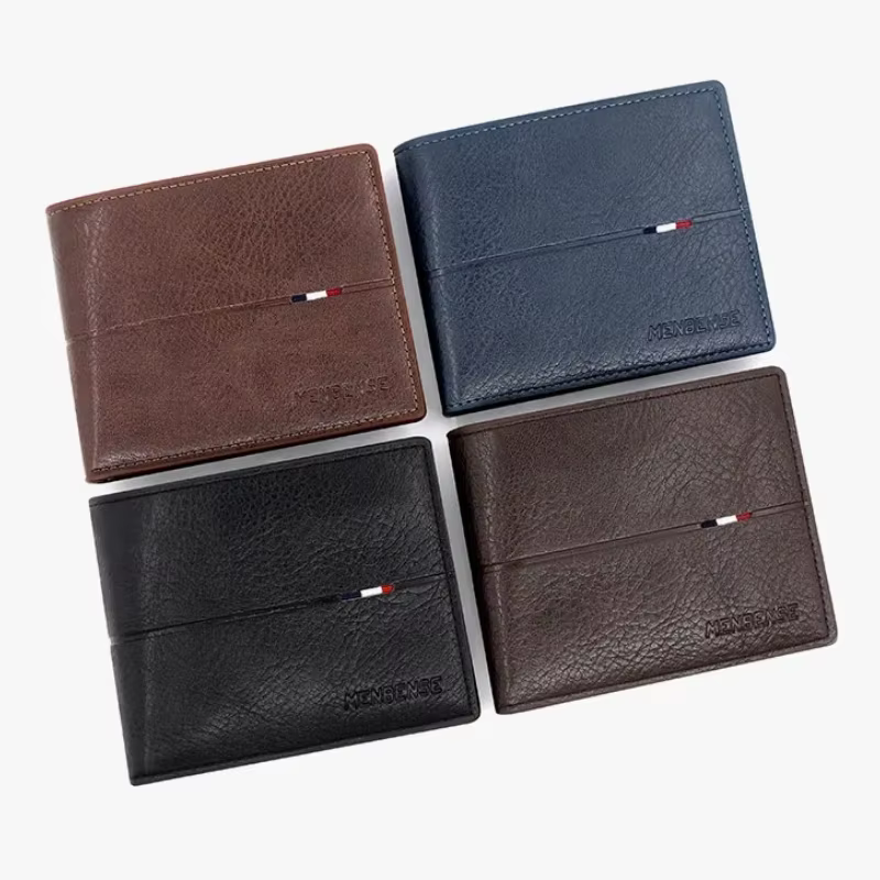 Portefeuille en cuir PU pour hommes