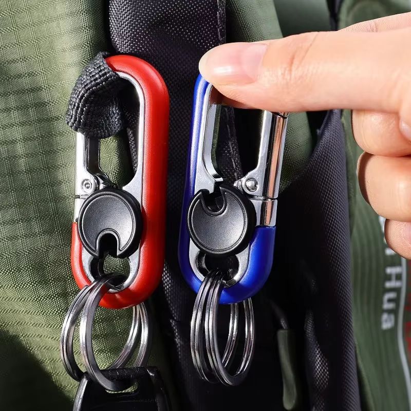 Porte-clés à double anneau pour hommes
