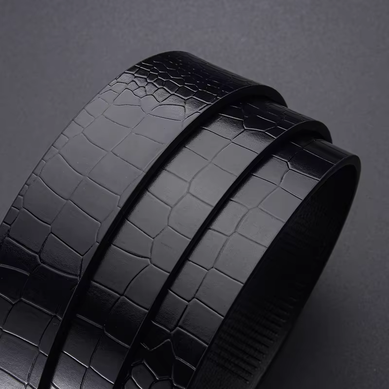 Ceinture en cuir PU élégante pour homme PAUL HUEMAN - Ceintures tendance - Boucle automatique pour affaires