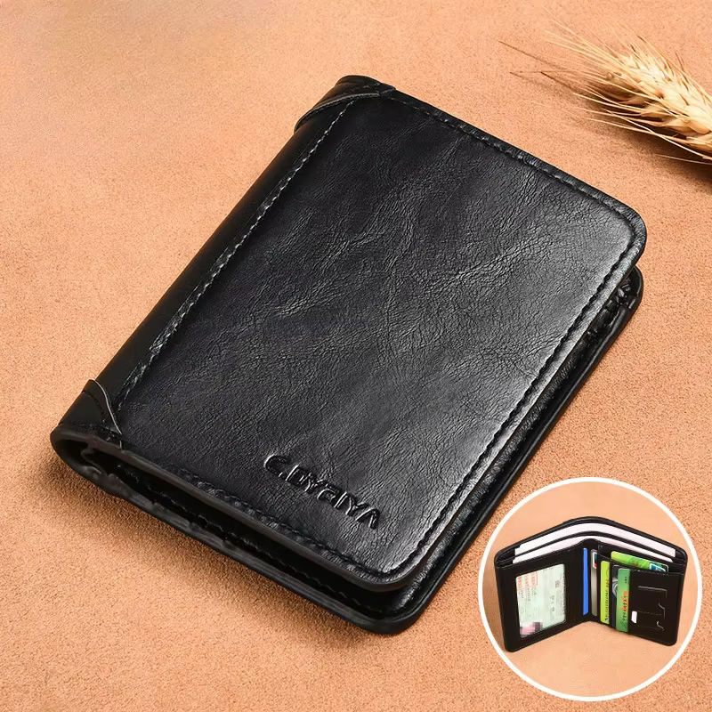Portefeuille de luxe en cuir PU pour hommes