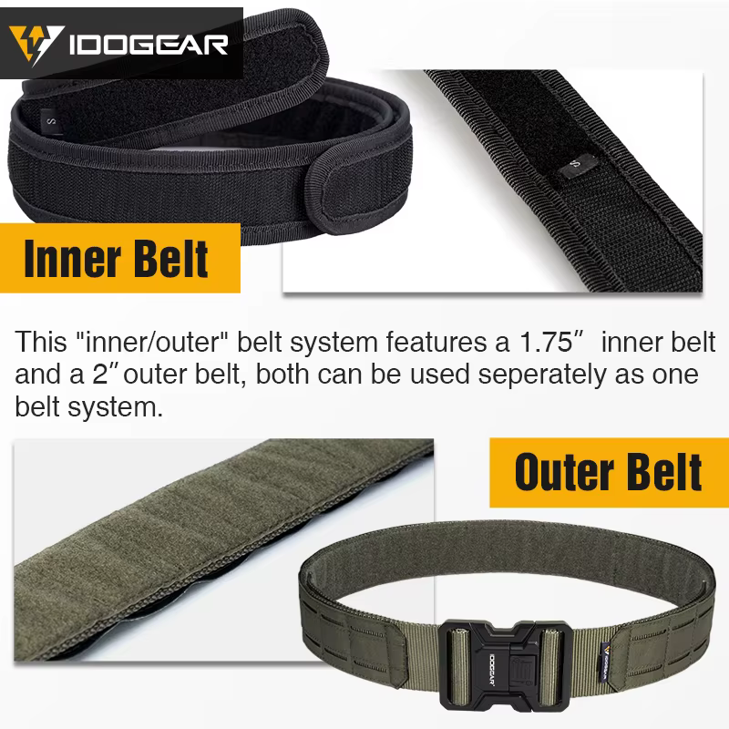 Ceinture MOLLE IDOGEAR de 2 pouces pour hommes