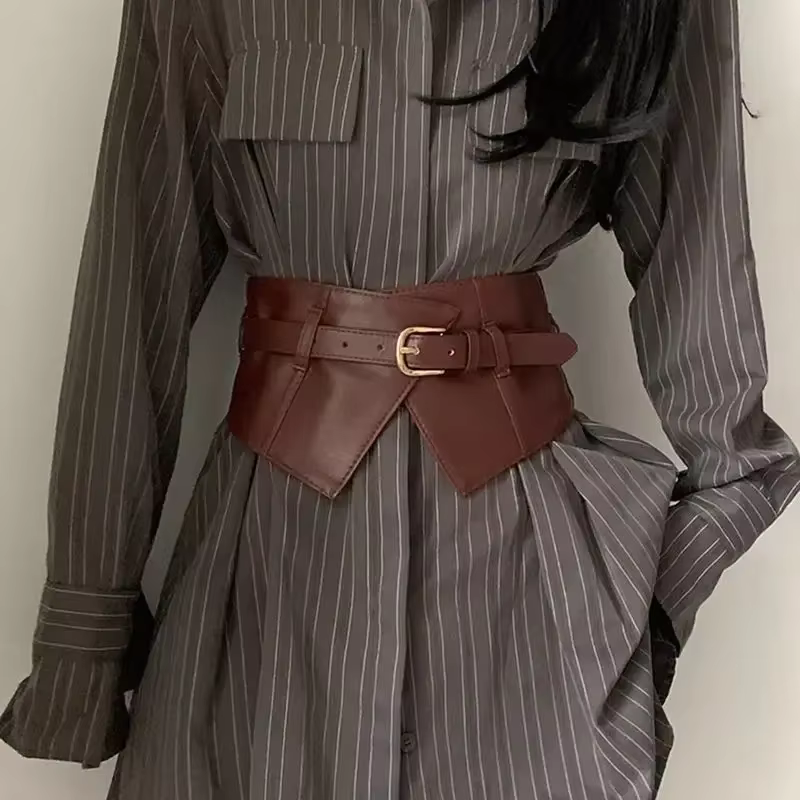 Ceinture pour femmes, ceinture décorative avec jupe et chemise