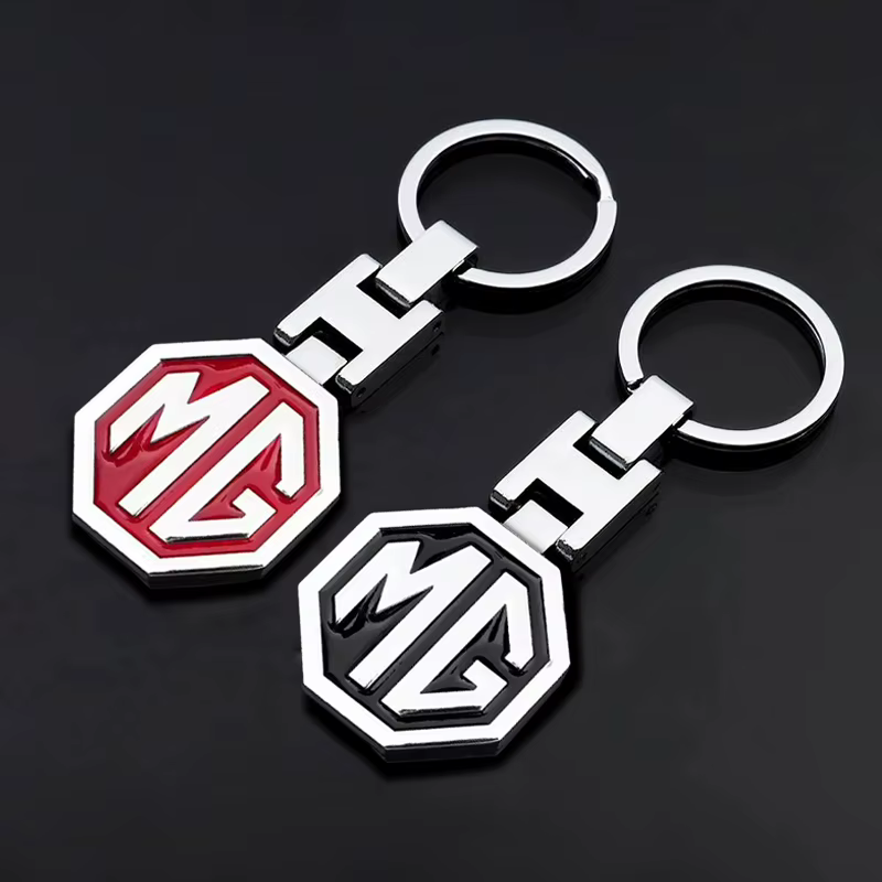 Porte-clés en métal 3D avec logo pour MG HS MG4 EV Cyber X MARVEL R ZS ES5 ONE Cyberster MG3 MG5 MG7