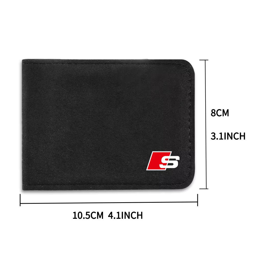 Porte-cartes de permis de conduire et de carte d'identité pour Audi Sline TT A1 A2 A4 A5 A6 A7 A8 Q1 Q2 Q3 Q5 Q8 RS RS5 RS6 Quattro S