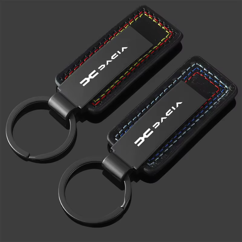 Alliage cuir mode cadeau voiture porte-clés