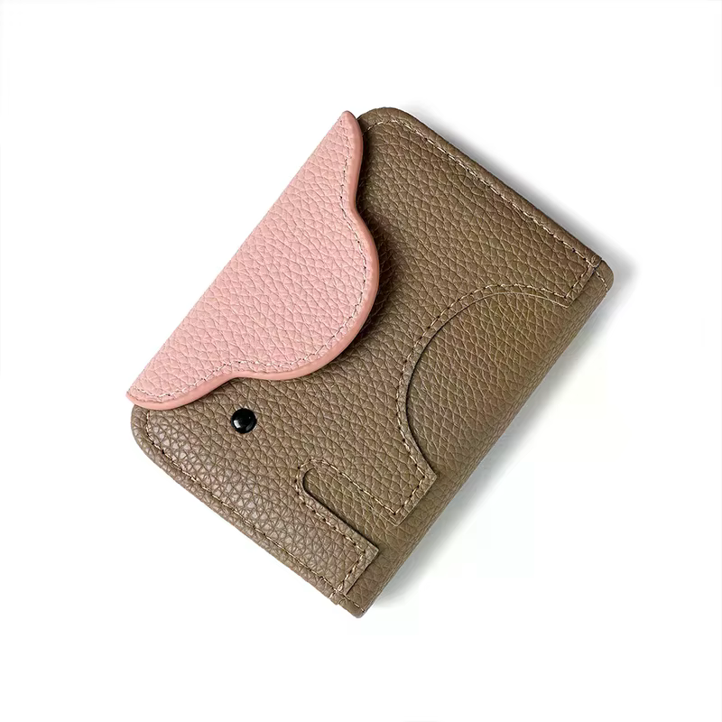 Mini porte-monnaie éléphant en PU souple
