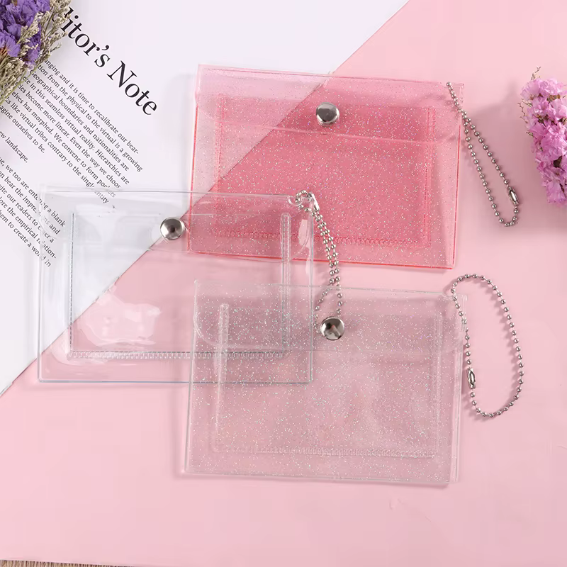 Porte-cartes de crédit transparent et étanche pour hommes et femmes