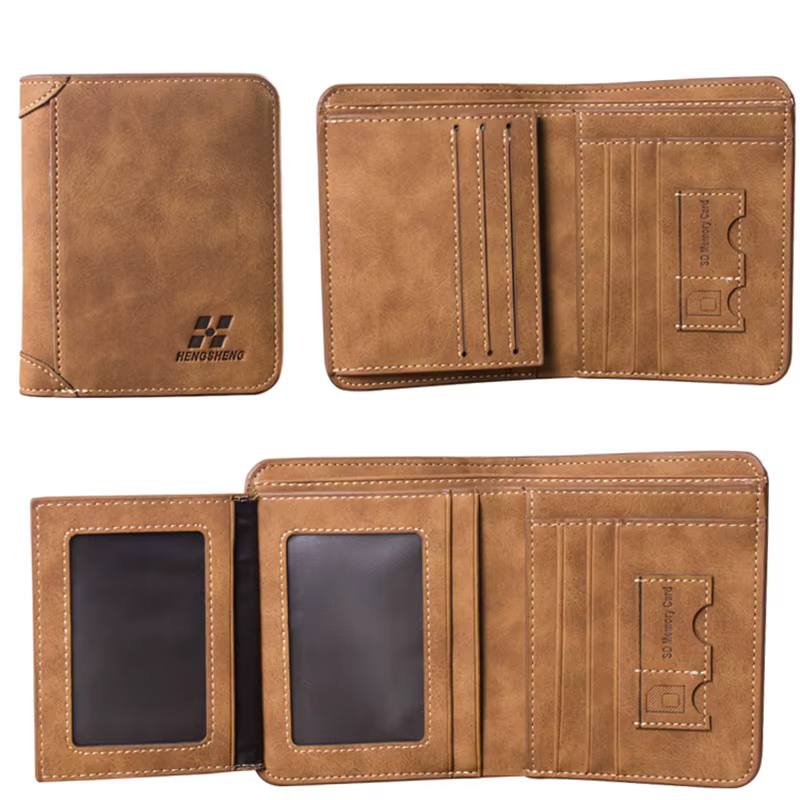 Nouveaux hommes portefeuilles carte de crédit/porte-carte d'identité marque Vintage portefeuille masculin de haute
