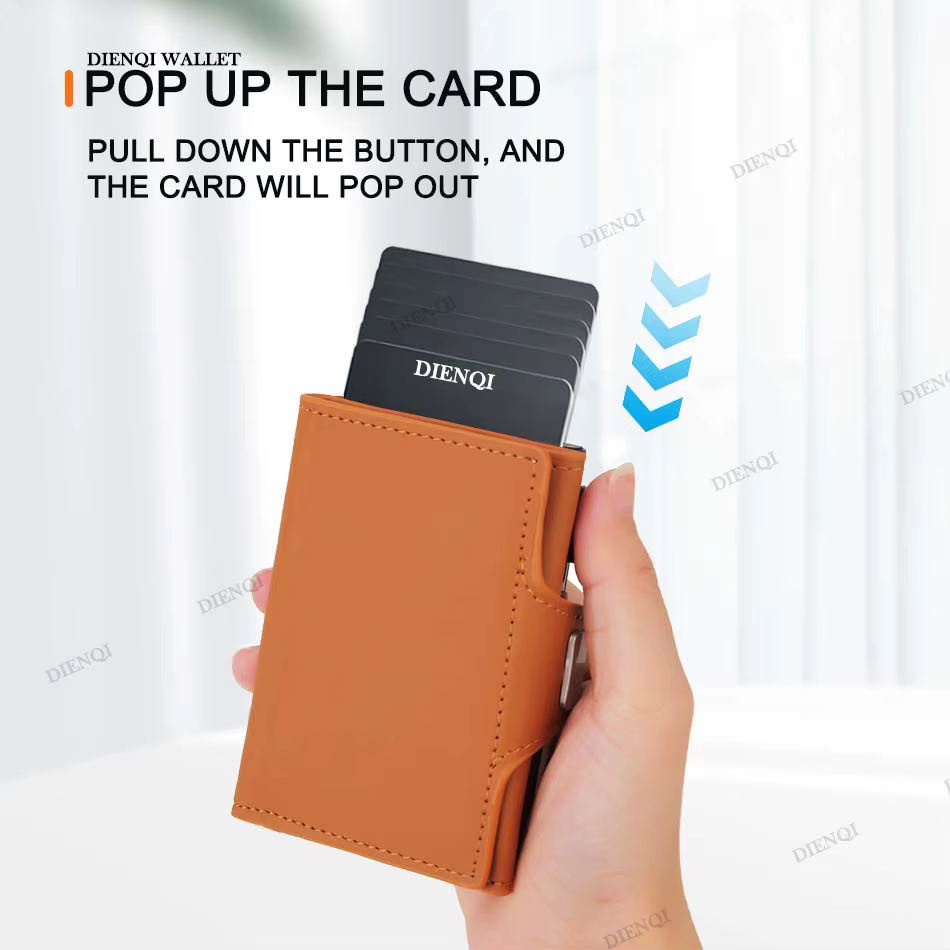 Porte-cartes en cuir PU pour hommes et femmes