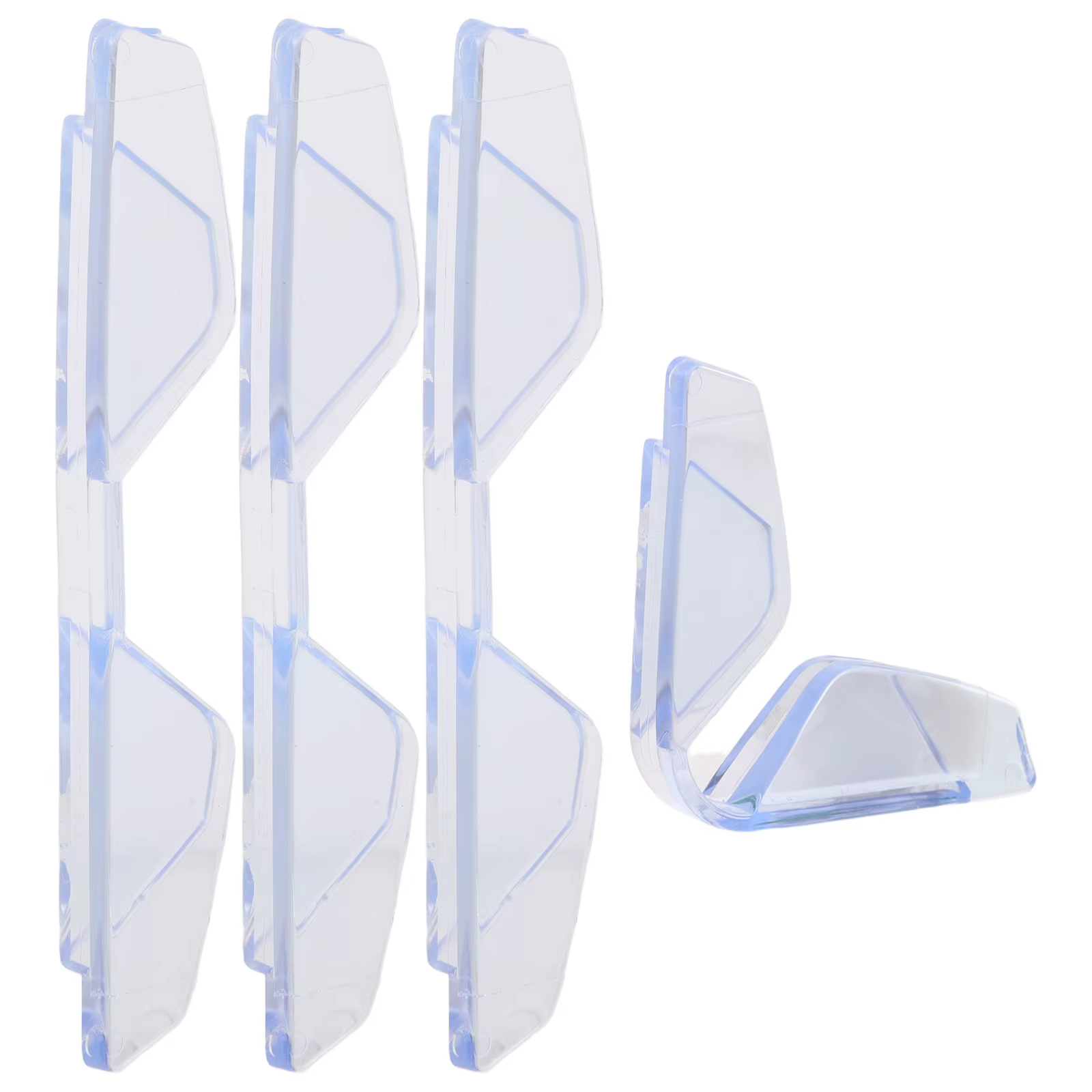 4 protections de seuil de porte de voiture en PVC souple, installation facile sans outils, anti-collision, protection contre les rayures