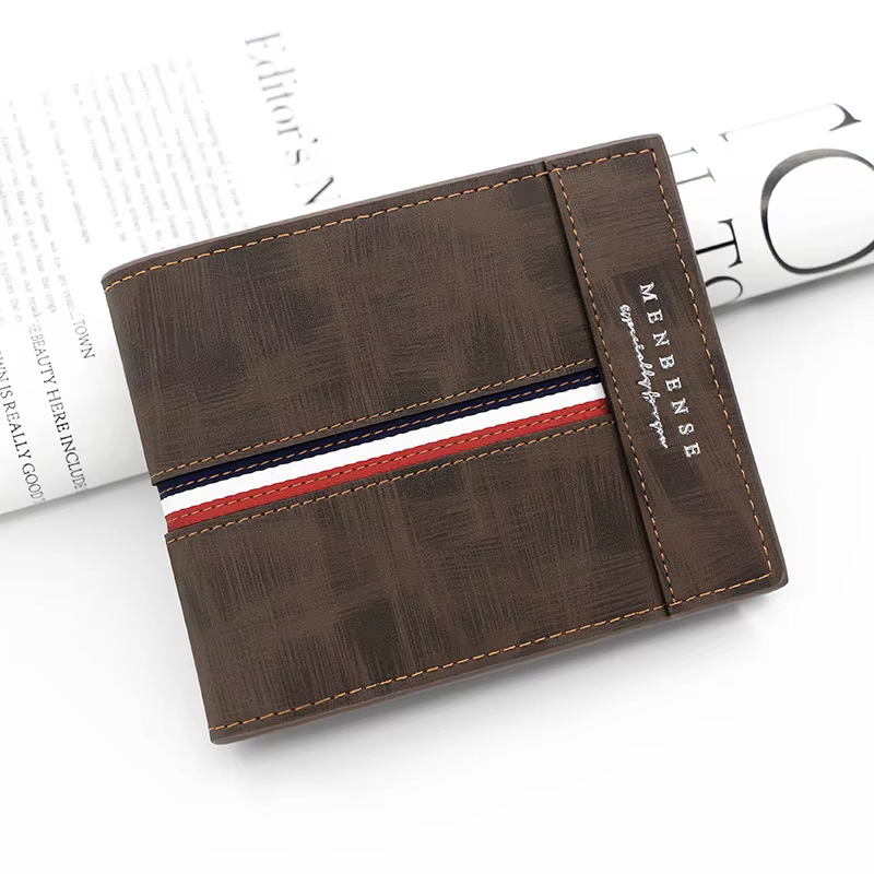 Portefeuille court mince de luxe pour hommes