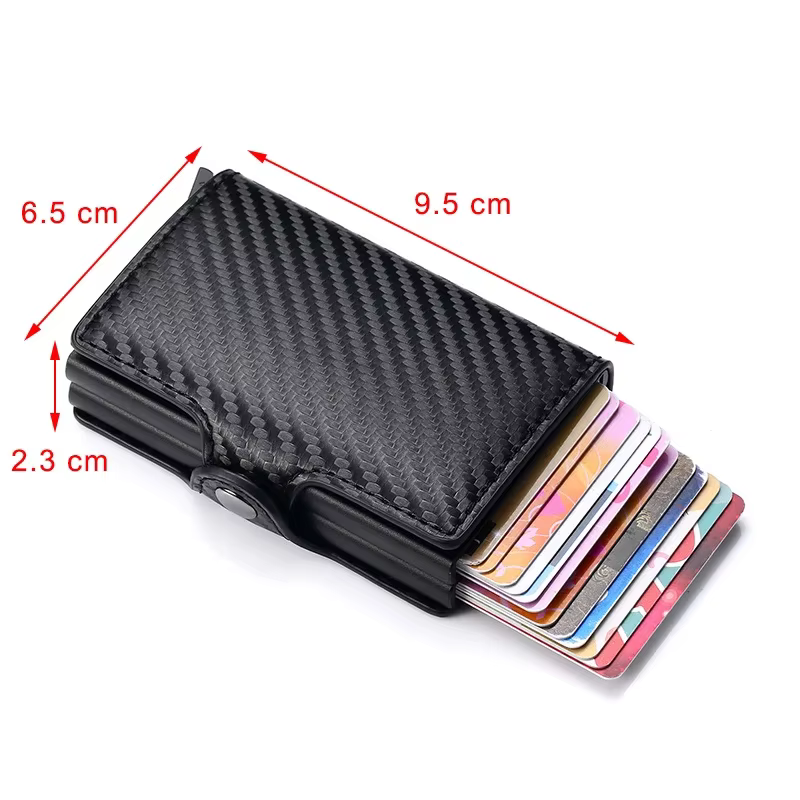 Anti Rfid fibre de carbone porte-carte de crédit hommes 14