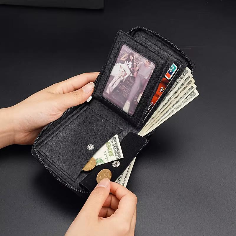 Portefeuille en cuir pour hommes