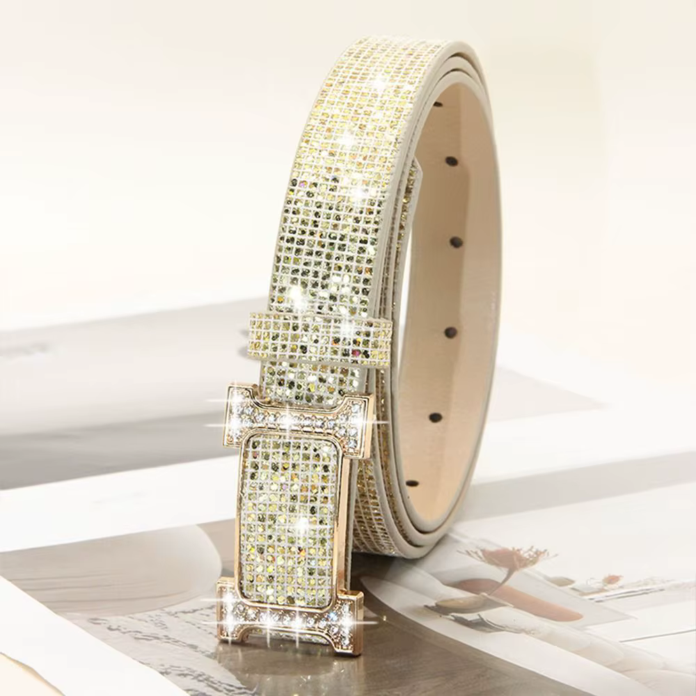 Ceinture en cuir PU pour femmes