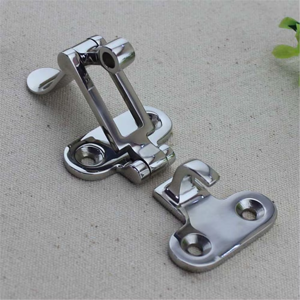 Loquet de verrouillage pour porte de bateau marin, loquet avec cadenas, accessoire de Yacht de bateau, loquet de porte en acier inoxydable, trappe, 1 pièce, serrure de bateau