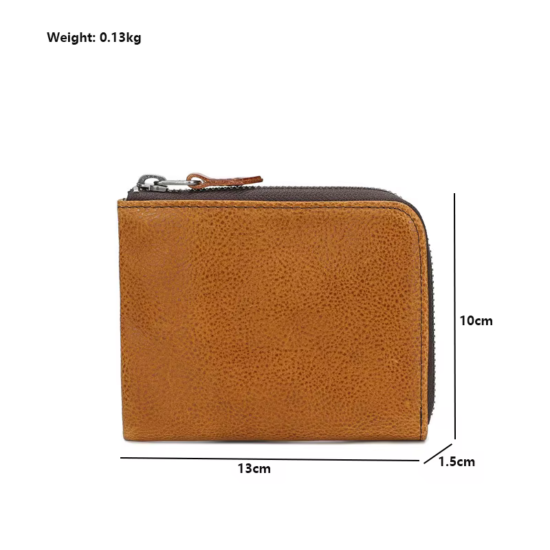 Portefeuille en cuir véritable pour hommes et femmes