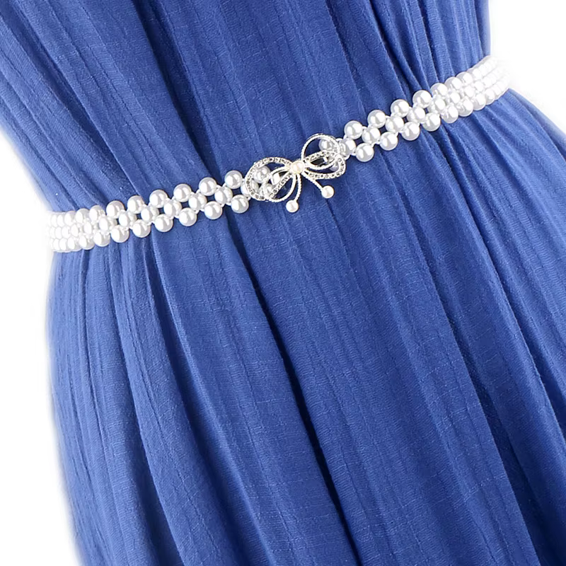 Ceinture en fausses perles pour femmes