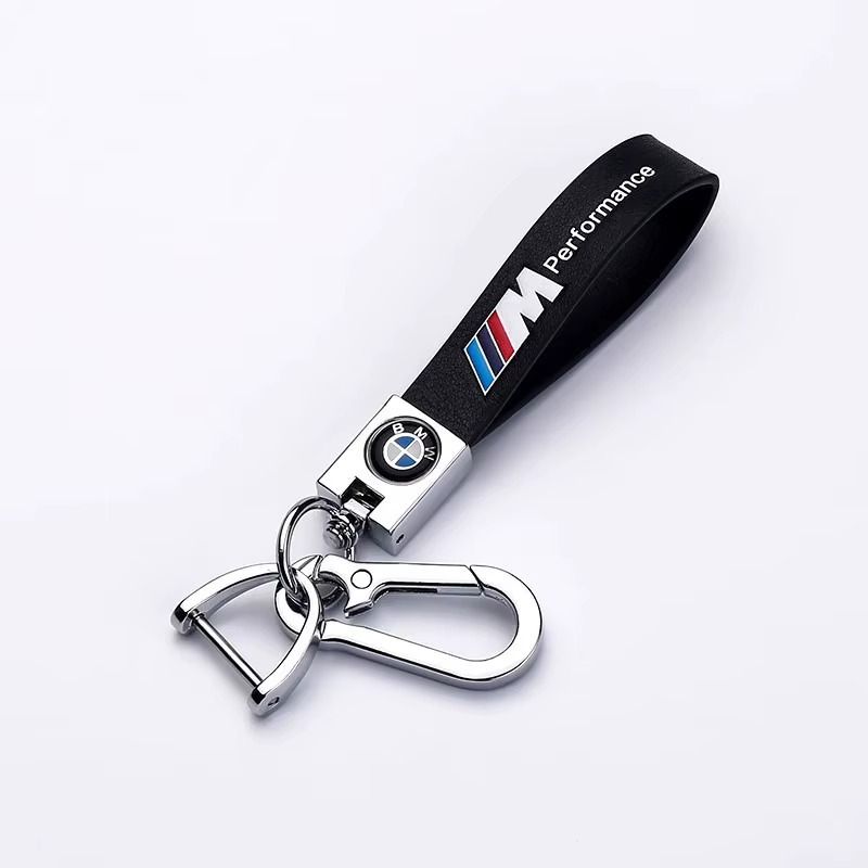 Porte-clés en cuir et métal avec pendentif tressé pour emblème BMW M X1 X2 X3 X5 X4 X6 X7 G30 G20 G32 G11 G12 F40 F30 F20 F10 F34