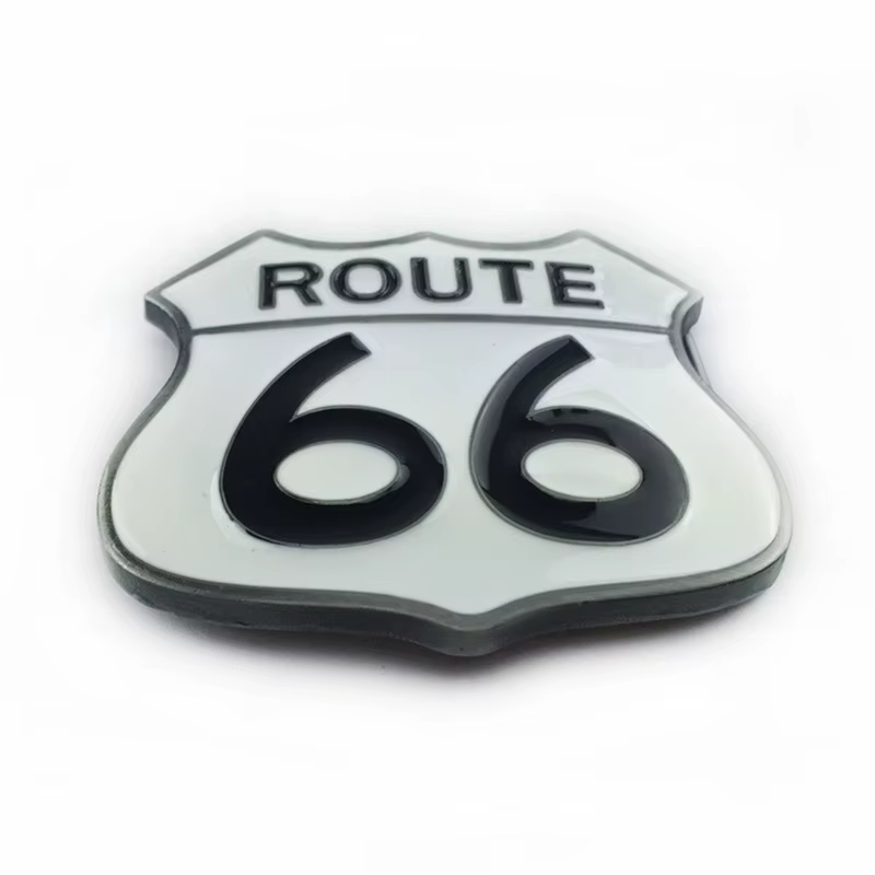 Boucle de ceinture ROUTE 66, style western décontracté et tendance