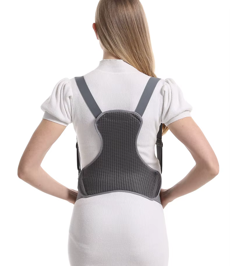Ceinture de soutien de grossesse respirante avec bretelles, soulage les maux de dos, soutien abdominal pour toutes les phases de grossesse